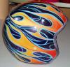casco fiamme di Donna Ferrari