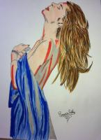 Donna con telo by Rosario Ingrip - Ar