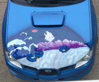 Motorhaube Subaru by Monika St.