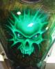 green skull by Nicholas Del Drago