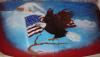 aquila e bandiera americana by Renzo Mazzini