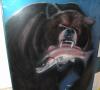 bear on airboat by Gary Zuyus